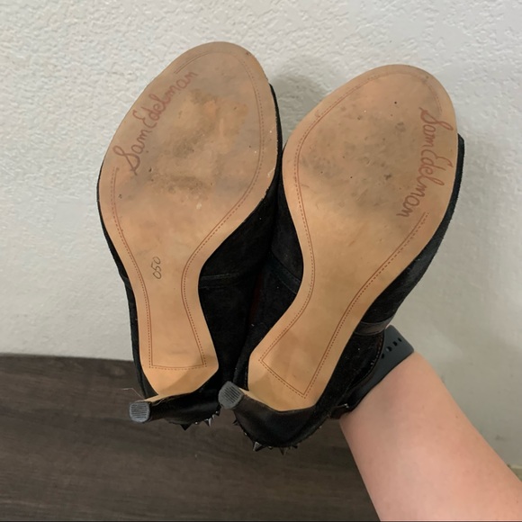 Sam Edelman Adrienne black spiked bootie size 5 - Picture 5 of 8